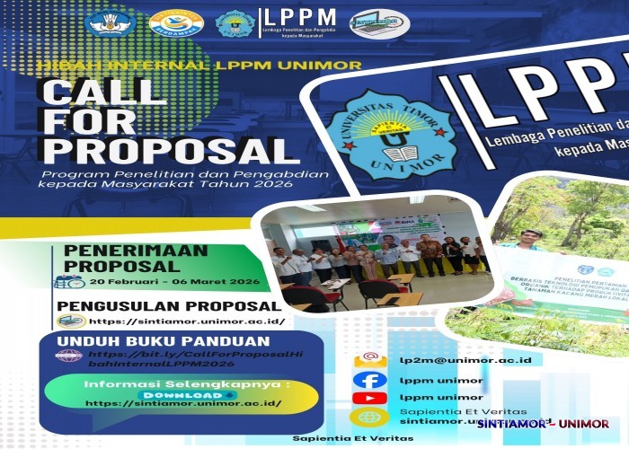 CALL FOR PROPOSAL PENELITIAN DAN PENGABDIAN KEPADA MASYARAKAT (PKM) HIBAH INTERNAL LPPM UNIMOR TAHUN 2026 