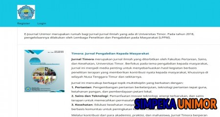 E-Journal Unimor merupakan rumah bagi jurnal-jurnal ilmiah yang ada di Universitas Timor. 