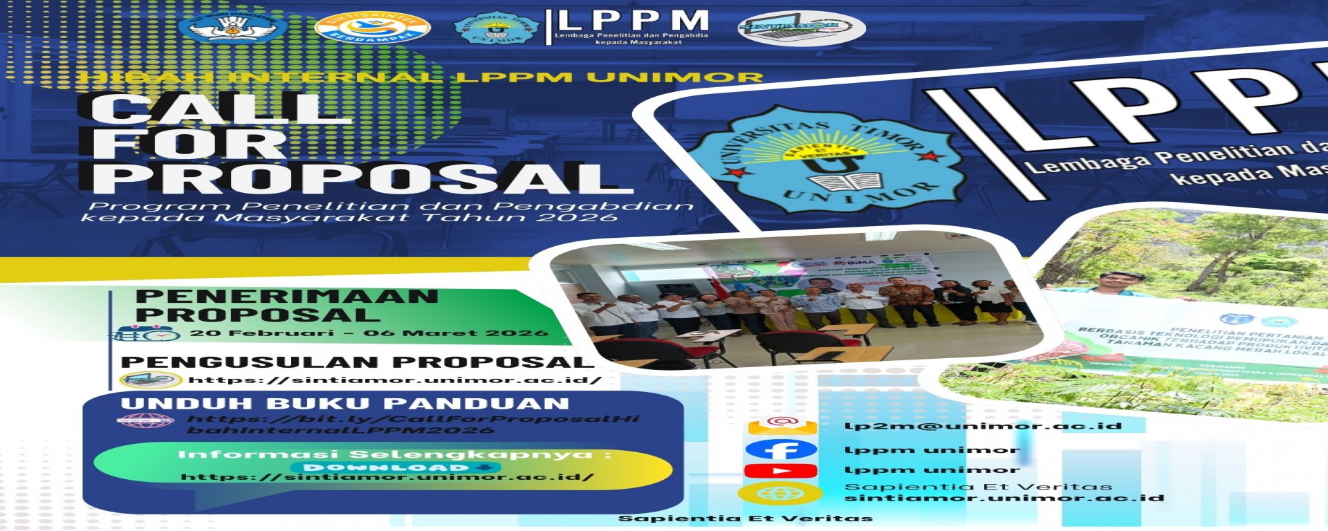 CALL FOR PROPOSAL PENELITIAN DAN PENGABDIAN KEPADA MASYARAKAT (PKM) HIBAH INTERNAL LPPM UNIMOR TAHUN