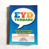 EYD terbaru :(sesuai permendiknas no.46 tahun 2009) dilengkapi pedoman umum pembentukan istilah majas,peribahasa,pantun & syair