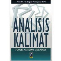 Analisis kalimat: fungsi,kategori,dan peran