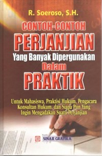 Contoh-contoh perjanjian yang banyak dipergunakan dalam praktik