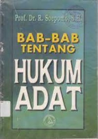 Bab-bab tentang hukum adat