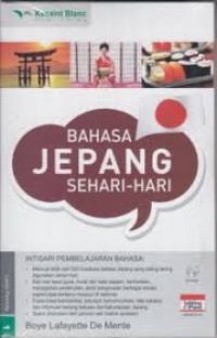 Bahasa Jepang sehari-hari