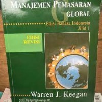 Manajemen pemasaran global : jilid 1