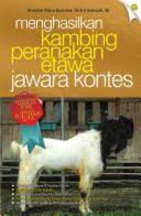 Menghasilkan kambing peranakan etawa jawara kontes