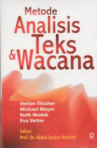 Metode analisis teks & wacana