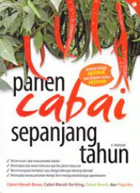 Panen cabai sepanjang tahun