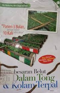 Pembesaran belut dalam tong dan kolam terpal