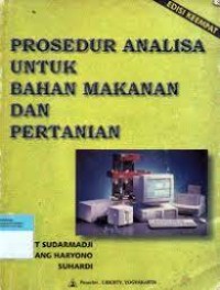 Prosedur analisa untuk bahan makanan dan pertanian