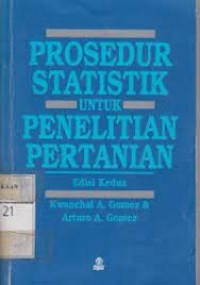 Prosedur statistik untuk penelitian pertanian