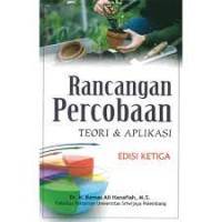 Rancangan percobaan: [teori dan aplikasi]