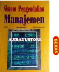 Sistem pengendalian manajemen:jilid 1