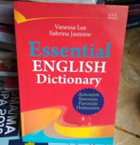 Essential english dictionary:antonim, sinonim, paronim, homonim