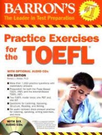 Practice exercise for the toefl with optional audio CDs